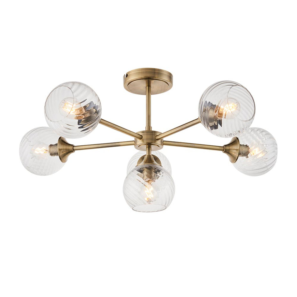 Allegra 6lt Semi Flush Light