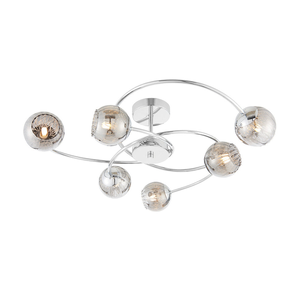 Earth 6lt Semi Flush Light