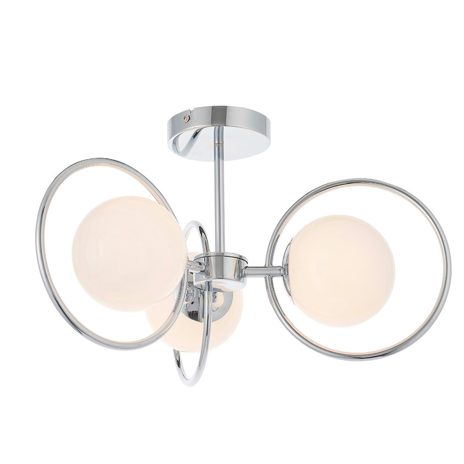 Sphere 3lt Semi Flush Light