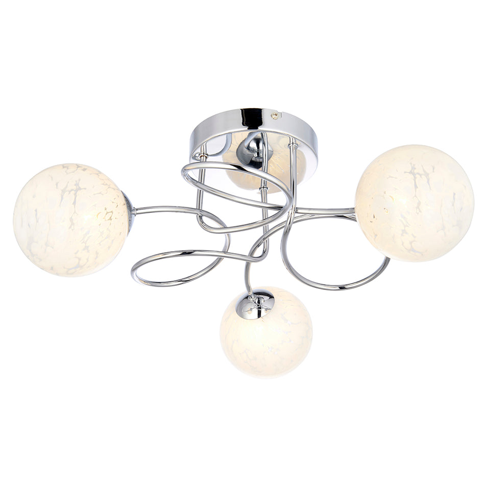 Delos 3lt Semi Flush Light