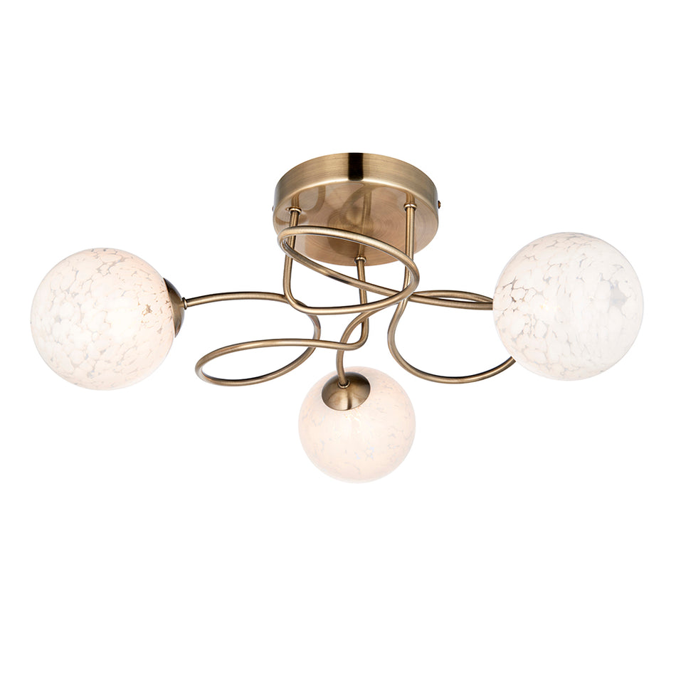 Island 3lt Semi Flush Light