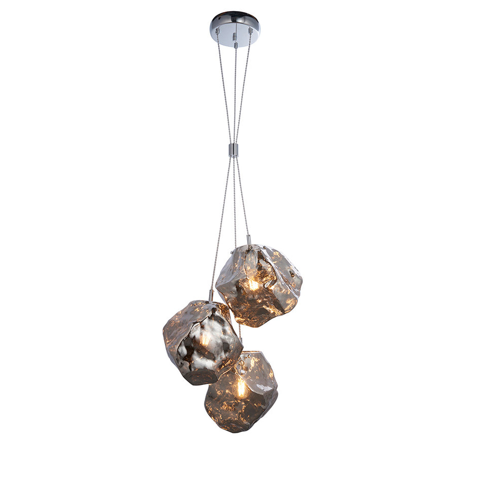 Stone 3lt Pendant Light