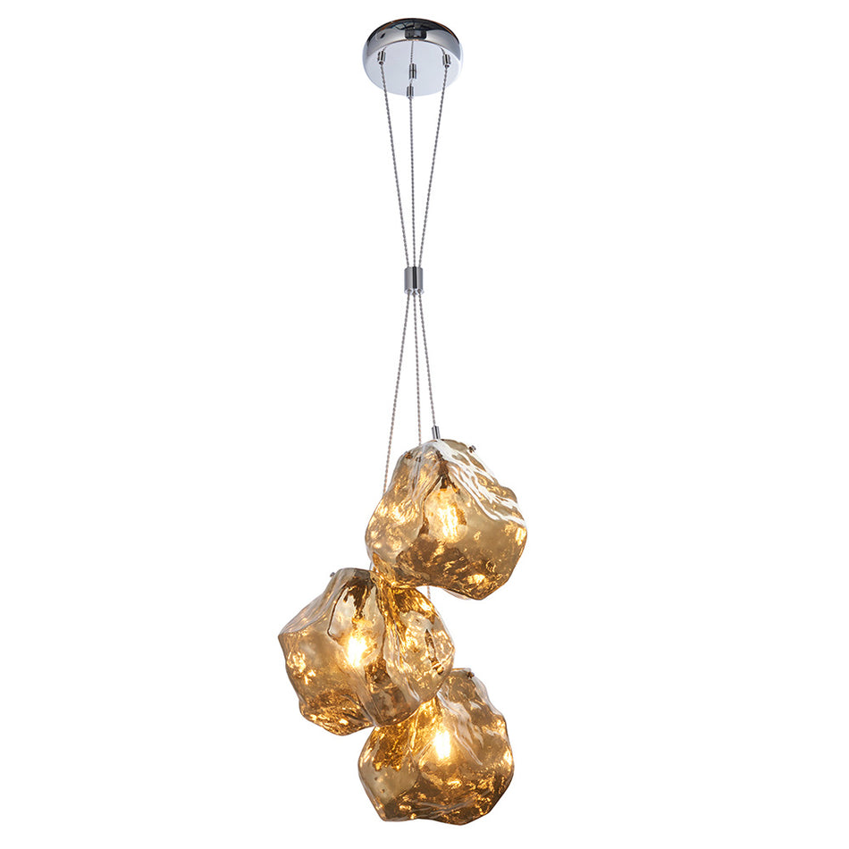 Rock 3lt Pendant Light