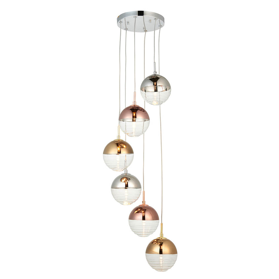 Dove 6lt Pendant Light